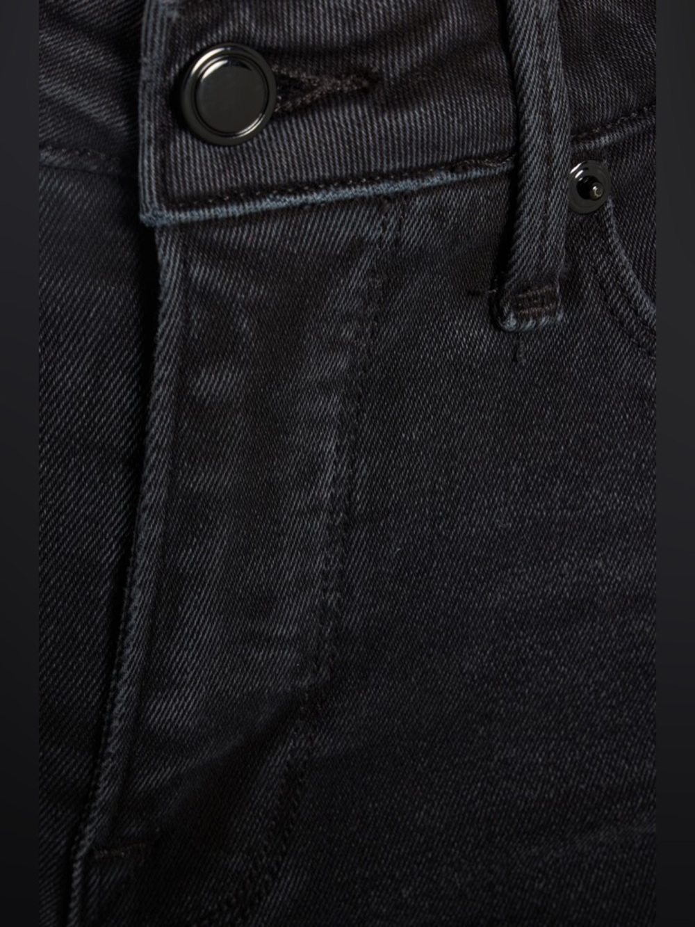 GOOD AMERICAN Good Bermuda Raw Hem Distressed Denim Shorts Black088 24 NEW NWT - Picture 6 of 13